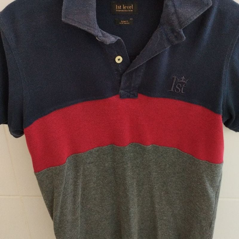 Camisa Polo Tricolor Elephant Polo Usado 109785084 enjoei