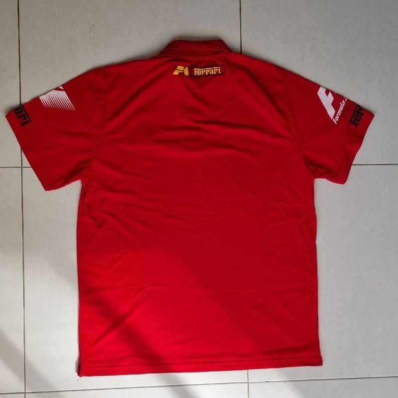 Camisa Polo Vermelha Ferrari Tamanho Xg Camisa Masculina Ferrari