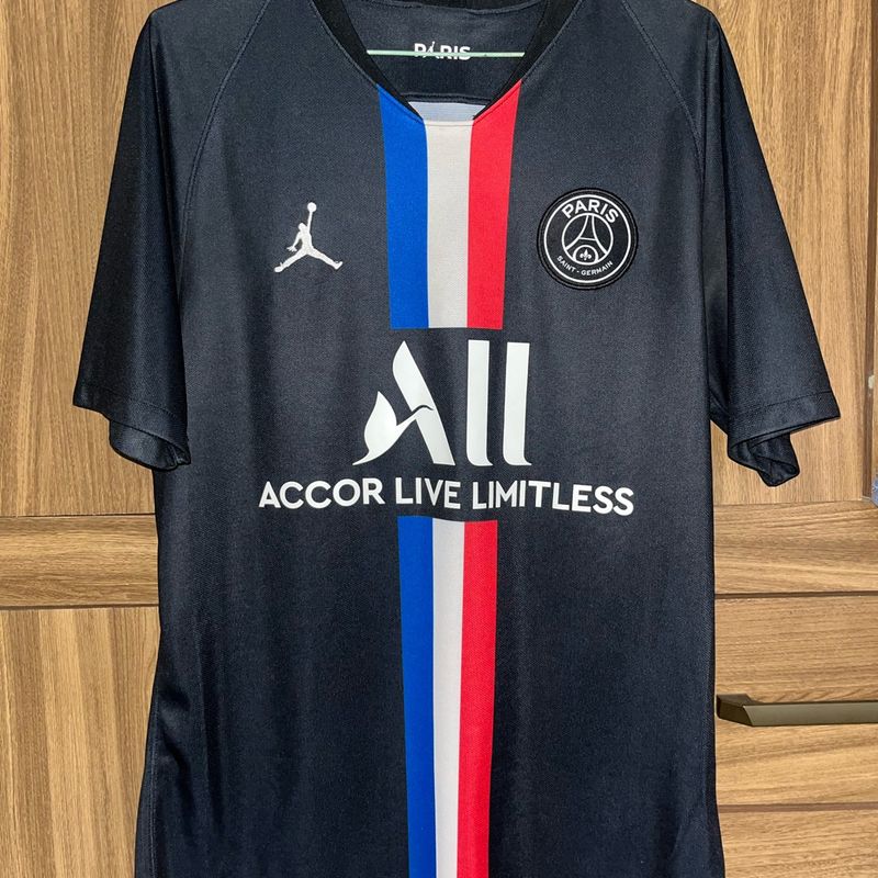 Camisa Preta Psg X Jordan 19/20 | Jordan Usado 107036477 | enjoei