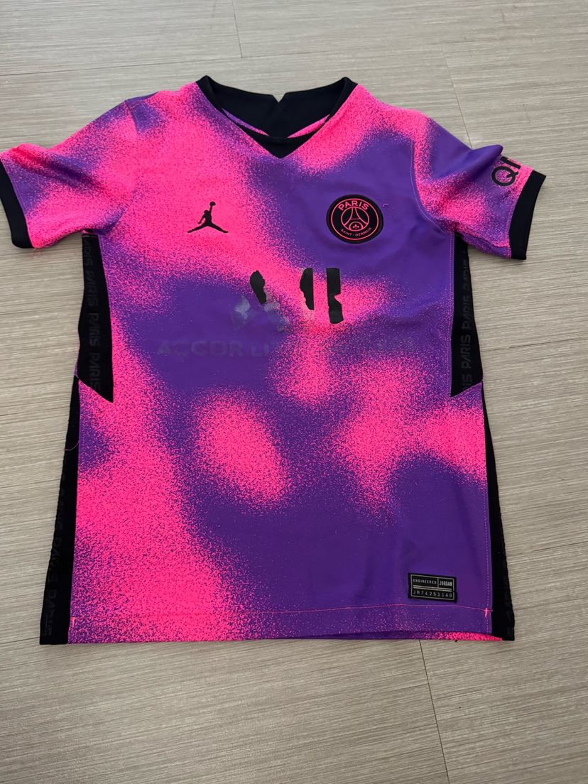 Camisa Psg Jordan Rosa e Roxa | Camiseta Masculina Jordan Usado ...