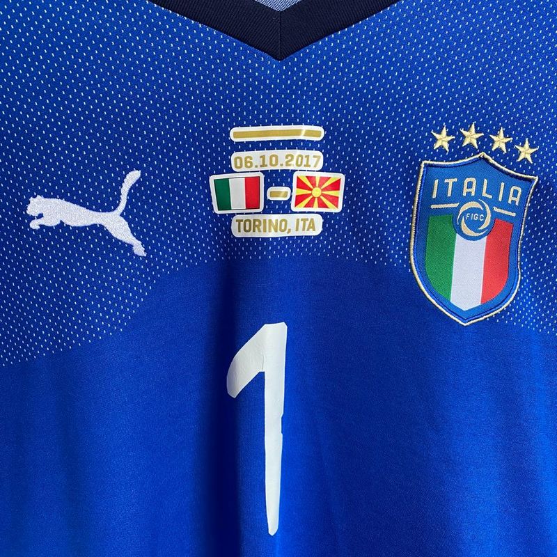 Camisa Puma Italia Futebol 2017 Seleção Italiana Buffon 1 Jogo