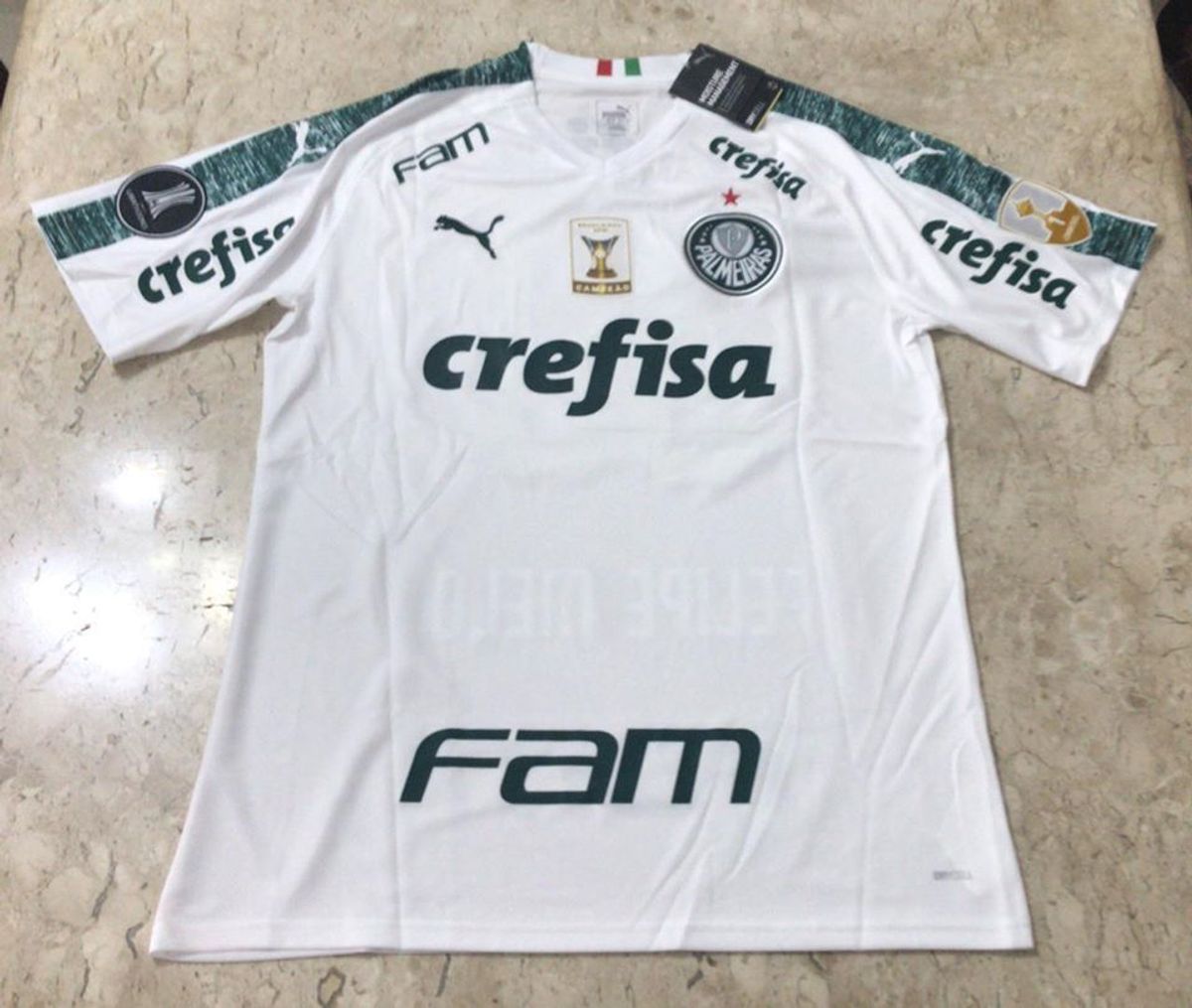 camisa puma palmeiras branca