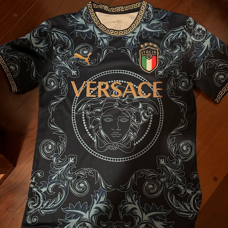 Camisa Puma Seleção Itália Versace | Puma Usado 106207107 | enjoei