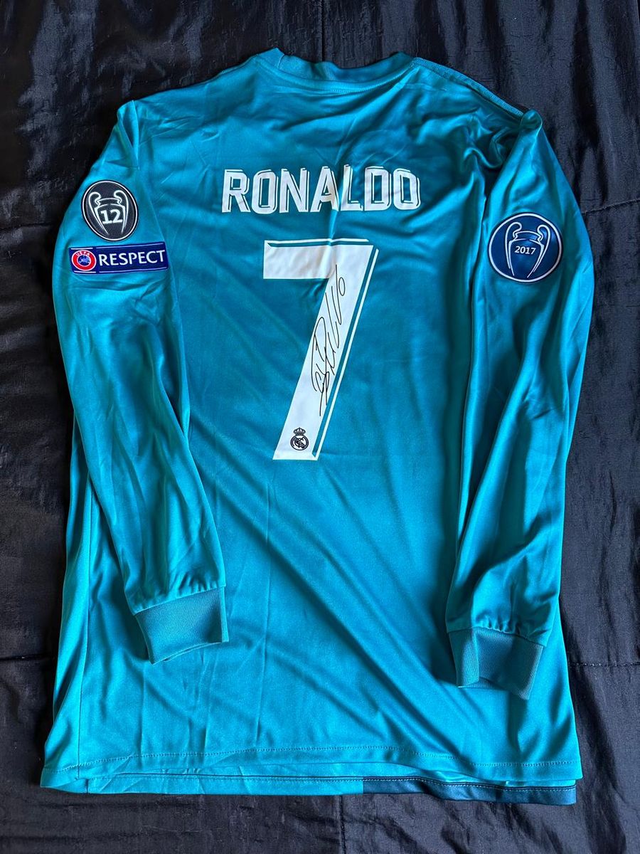 Camisa Real Madrid Adidas Cristiano Ronaldo #7 Autografada Camisa Real Madrid Adidas Cristiano Ronaldo #7 Autografada
