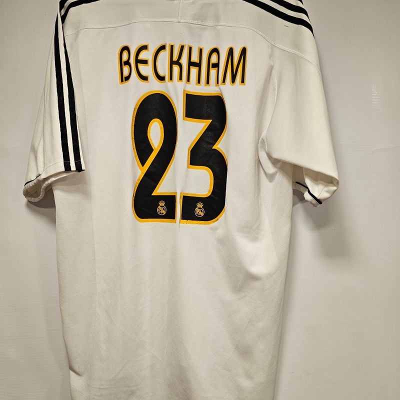 Camisa Real Madrid Home 03-04 Beckham 23 Lfp Importada Oficial
