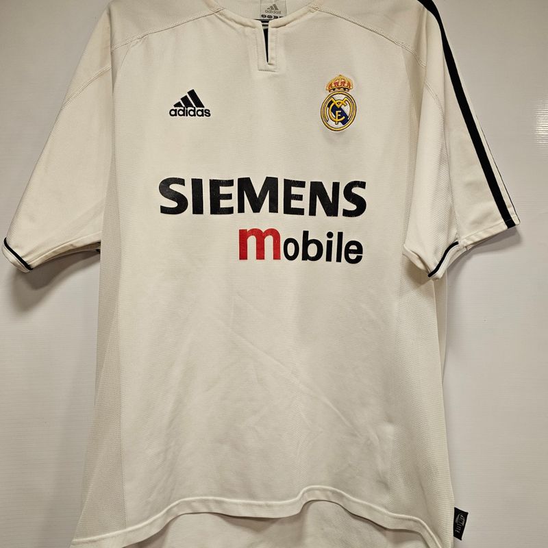 Camisa Real Madrid Home 03-04 G Zidane 5 Lfp Oficial Importada