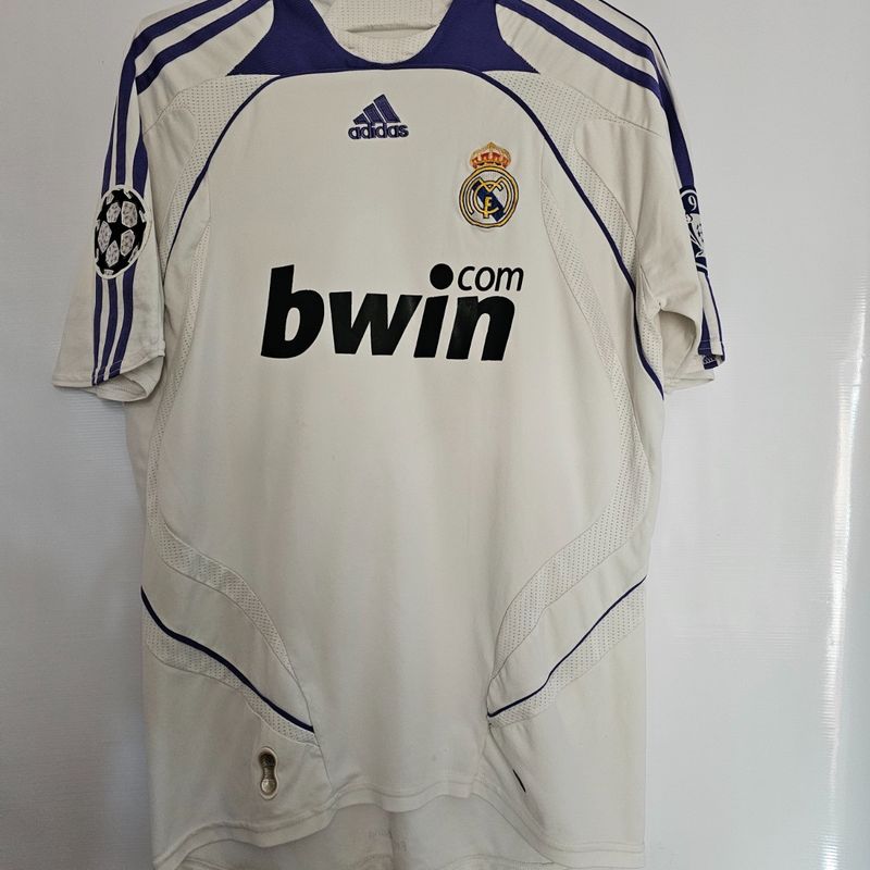 Camisa Real Madrid Home 07-08 Sergio Ramos 4 Champions League