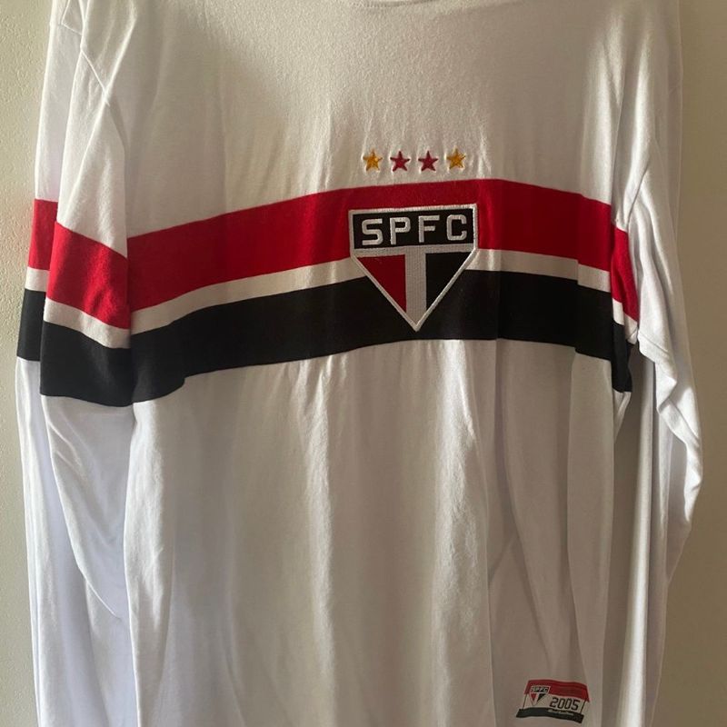 Camisa Retrô 2005 Manga Longa São Paulo Spfc Camisa Feminina São Paulo  Mania Nunca Usado 88165959 enjoei