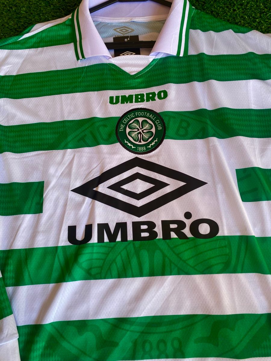 Camisa Retrô Celtic 1998/99 - Manga Longa | Camisa Masculina Umbro ...
