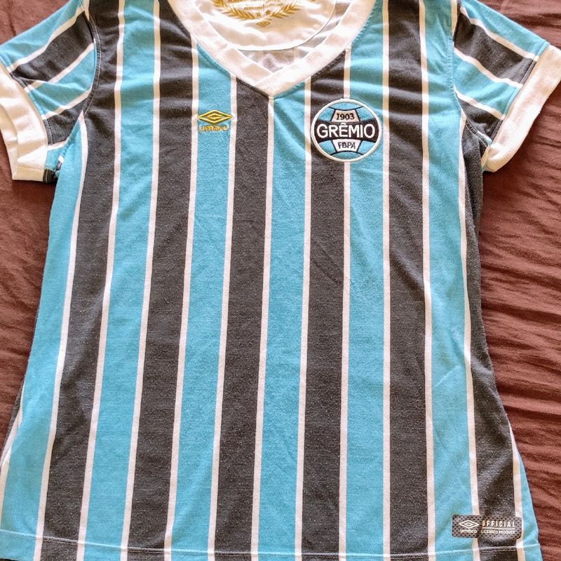 Camisa Retro Grêmio Feminino Umbro Usado 109026824 enjoei
