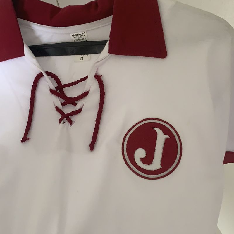 Camisa retrô Juventus da Mooca Branca Cordinha