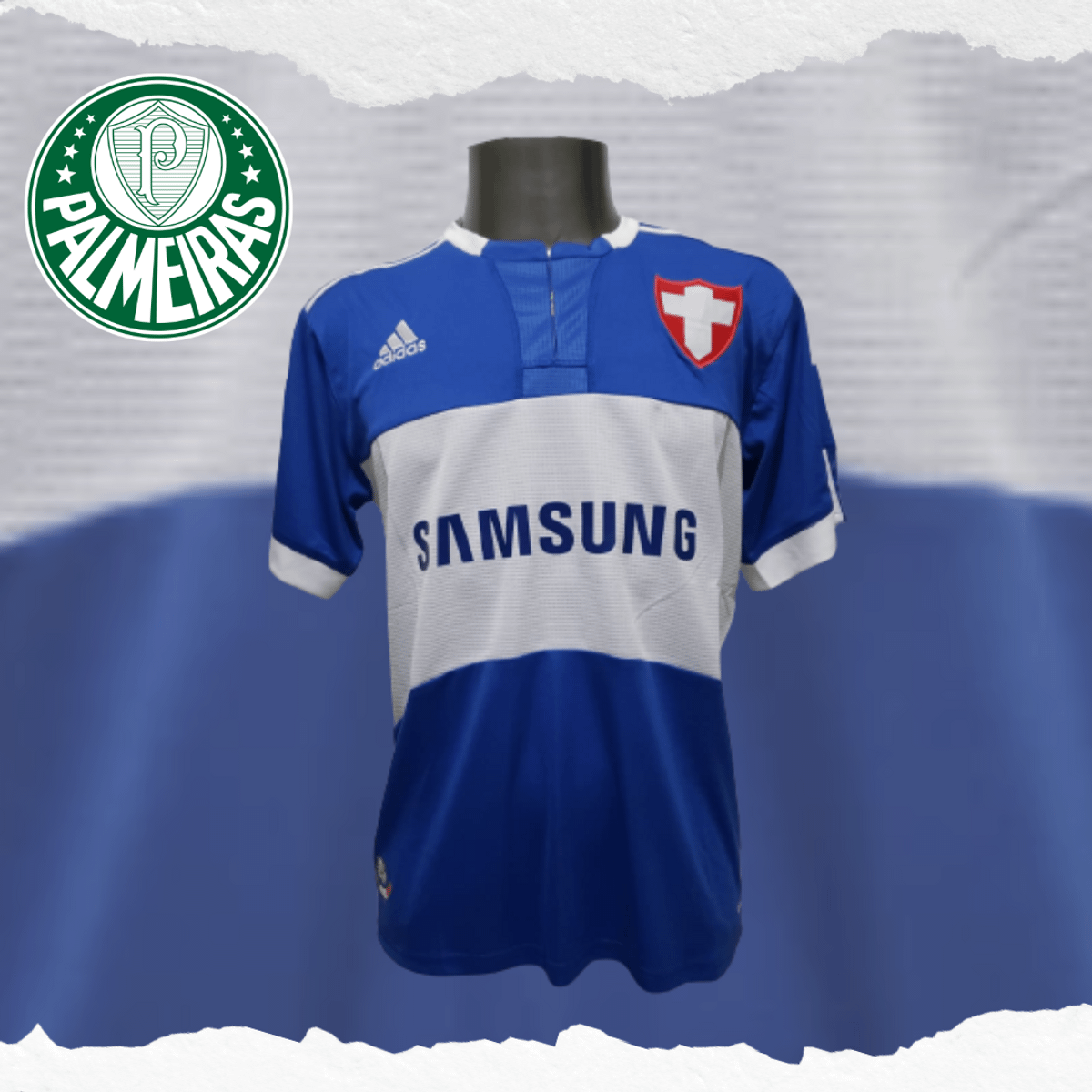 Camisa Retro Palmeiras 2009 Savoia Azul G 16207 | Camiseta Masculina ...