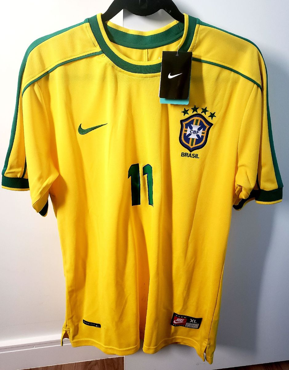 Camisa Retro Selecao Brasileira De Futebol 1998 Roupa Esportiva Masculino Nike Nunca Usado 42889008 Enjoei