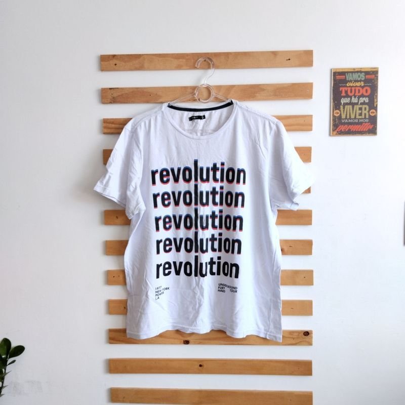 Camisa Revolution Branco Oversized, Blusa Feminina Drezzup Usado 96011273