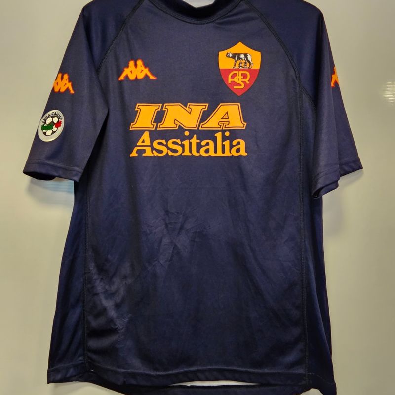 Camisa Roma 3rd 00-01 Nakata 8 Oficial Importada | Kappa Usado