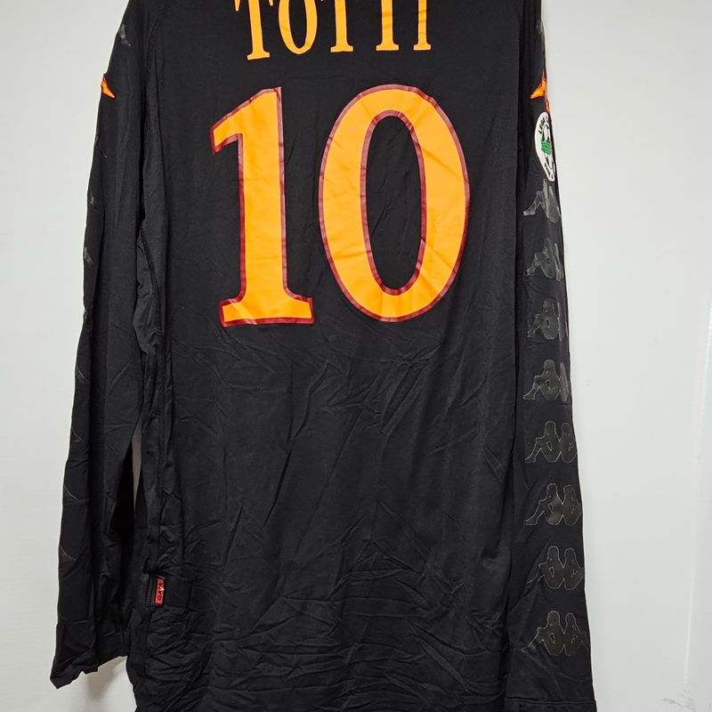Camisa Roma 3rd 11-12 Xxxl Manga Longa Totti 10 Série a Importada