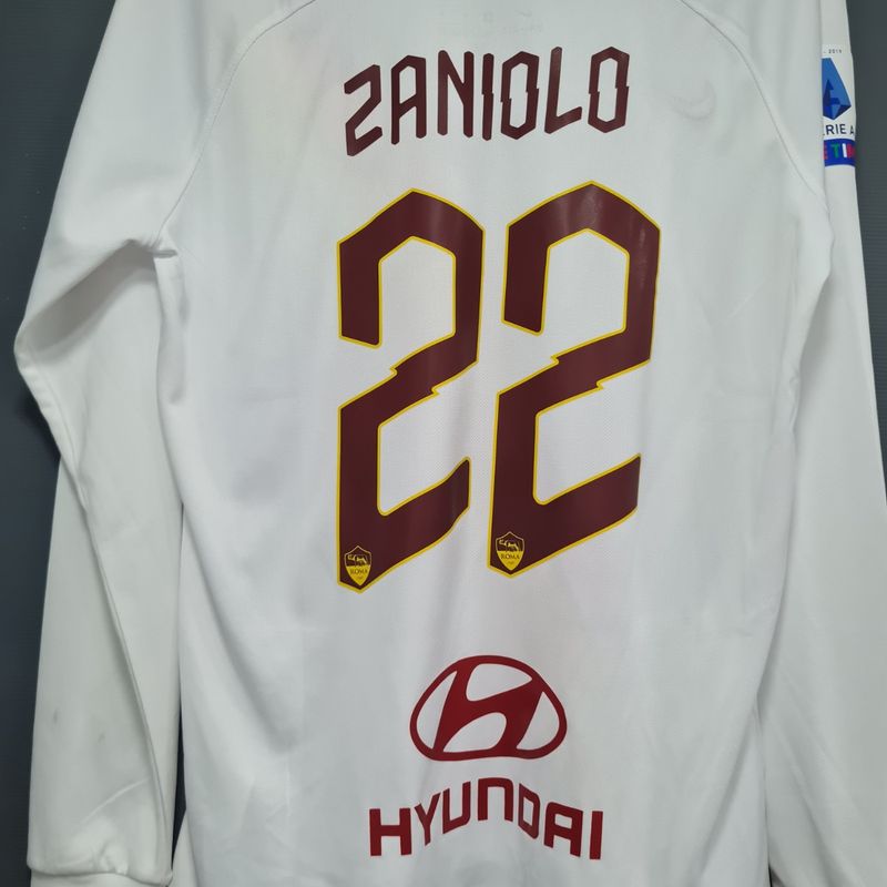 Camisa Roma Away 19-20 Tamanho M Zaniolo 22 Manga Longa | Nike