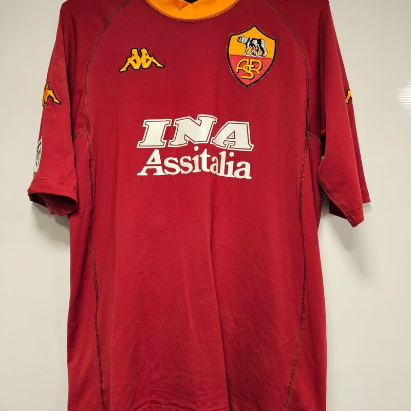 Camisa Roma Home 00-01 Batistuta 18 Série a Versão Jogador | Kappa