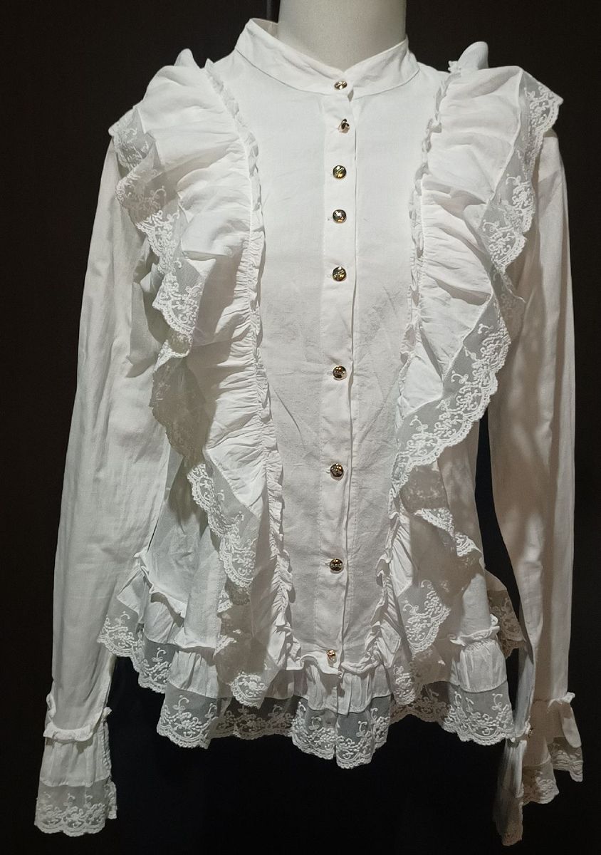 Camisa Romântica Razzo | Camisa Feminina Razzo Usado 124559192 | enjoei