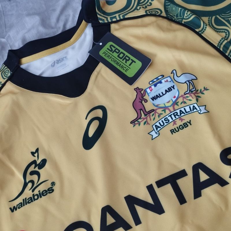 Camisa Rugby Australia Tamanho G Wallabies(Vide Medidas) | Asics