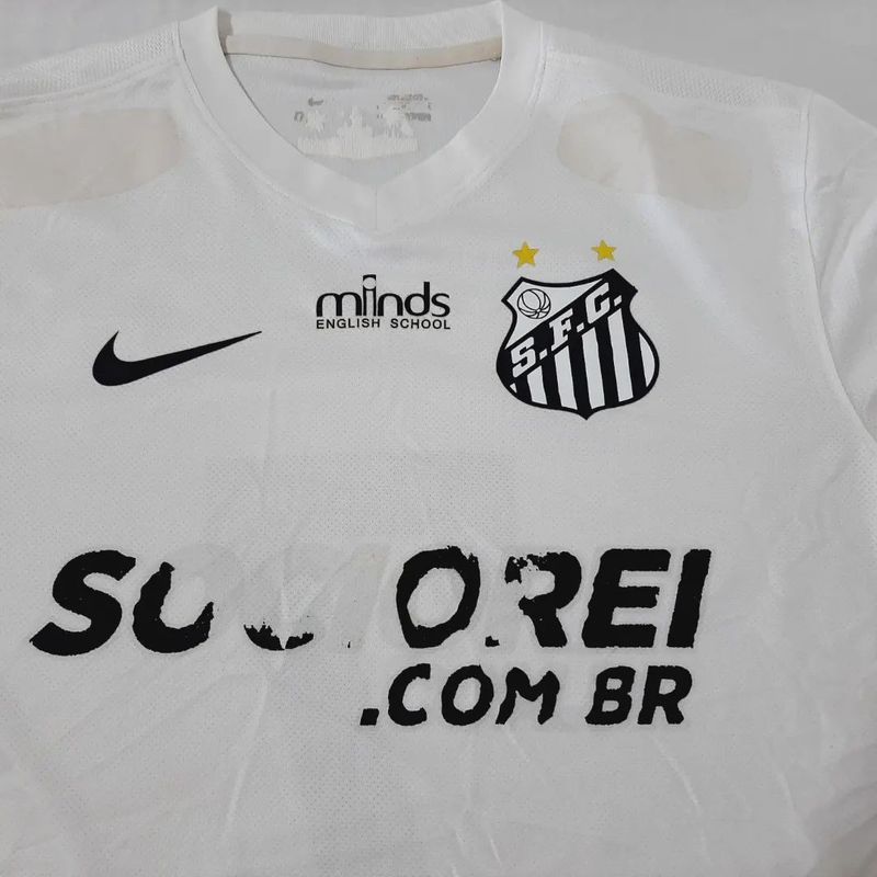 Camisa Santos Fc Nike 2013 Jogo Futebol Branco 7 | Nike Usado