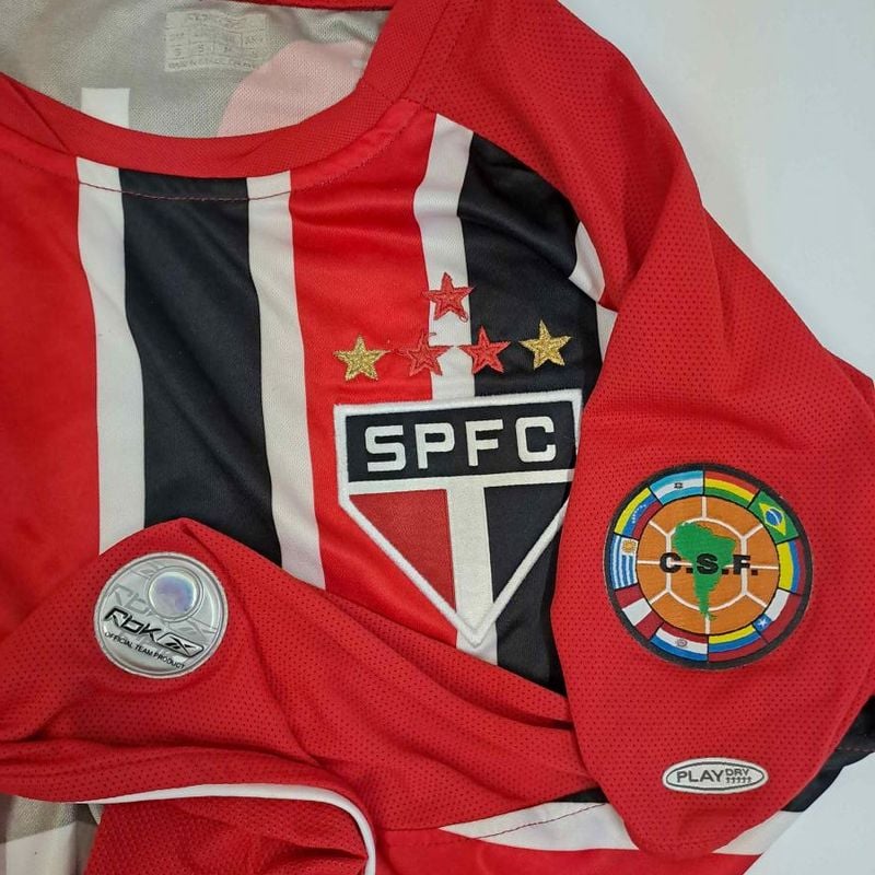 São Paulo F.C 2006年　Reebok サッカーシャツ　#7 2006 Reebok Sao Paulo Home Soccer Jersey Danilo Kids M