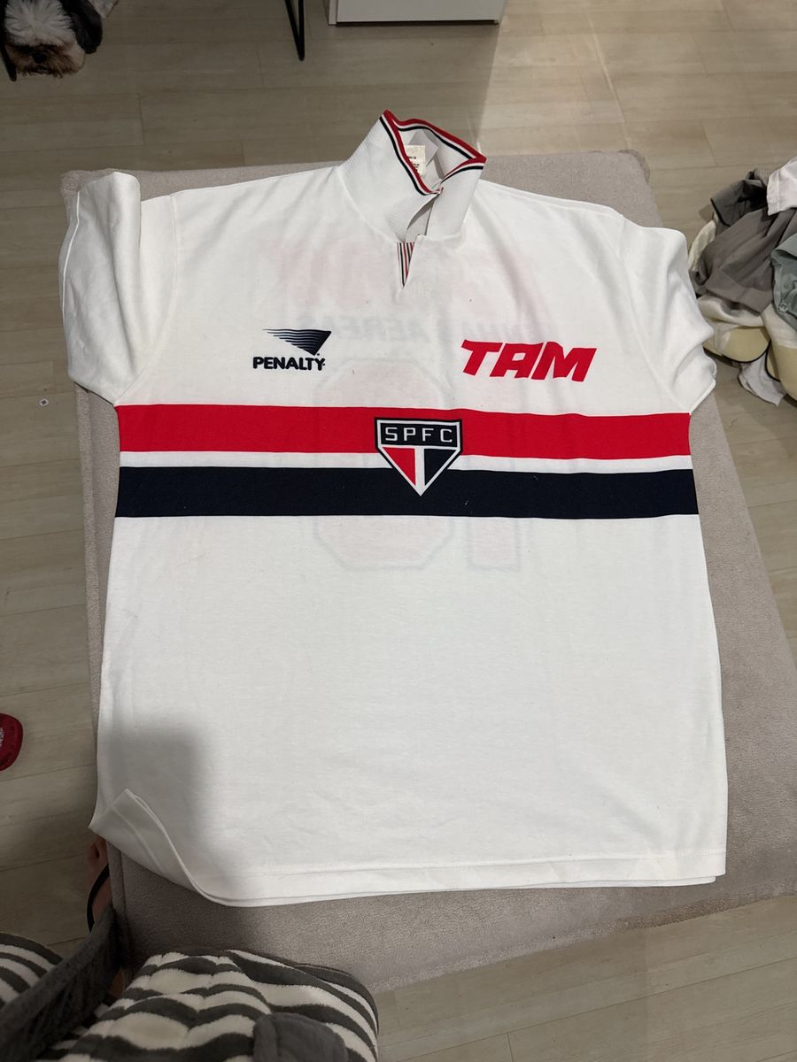 Camisa São Paulo Penalty Retrô 10 Gg | Camiseta Masculina Penalty Usado ...