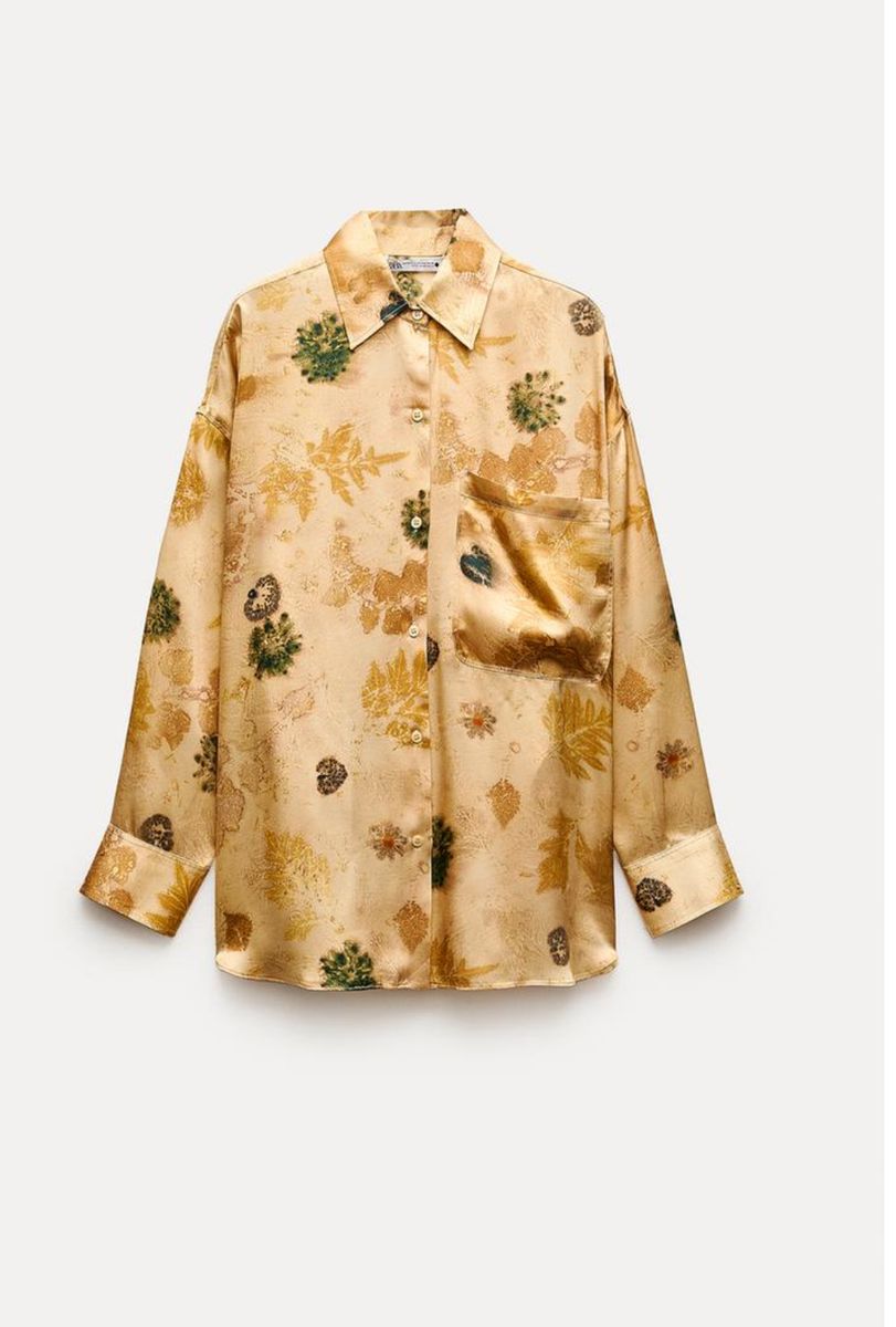 Camisa Seda Zara | Camisa Feminina Zara Usado 111978168 | enjoei