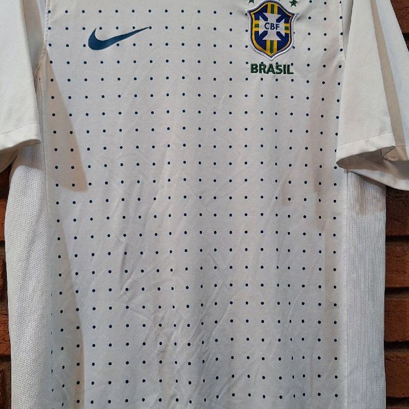 Camisa Seleção Brasil Nike 2010 -Tinha Nome- Treino Branca | Nike