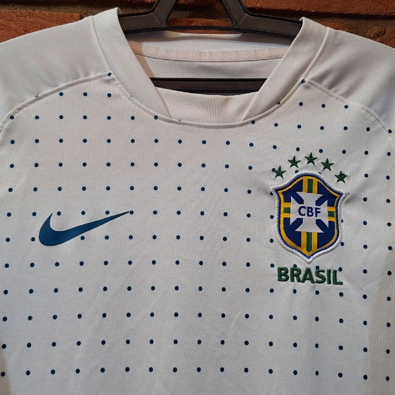 Camisa Seleção Brasil Nike 2010 -Tinha Nome- Treino Branca | Nike