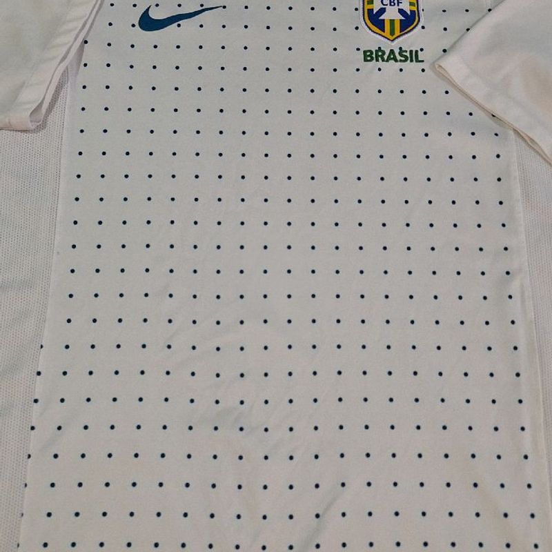 Camisa Seleção Brasil Nike 2010 -Tinha Nome- Treino Branca | Nike