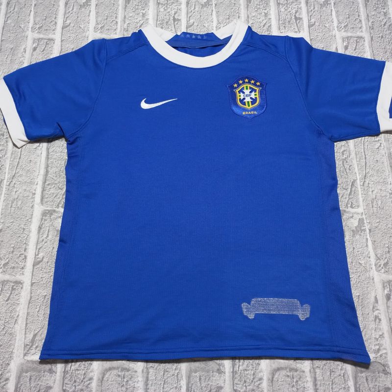 Camisa Seleção Brasileira 2006 Azul Nike - Camisa Brasil 2006