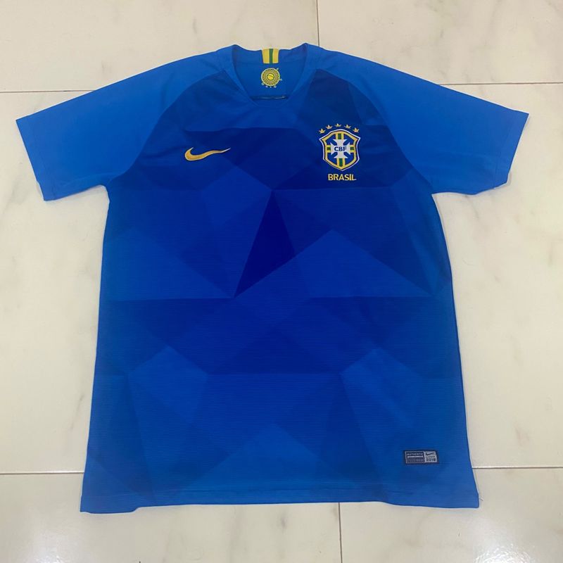 Camisa Brasil Nike 22/23 Copa do Mundo Masculina - Azul - Zápith