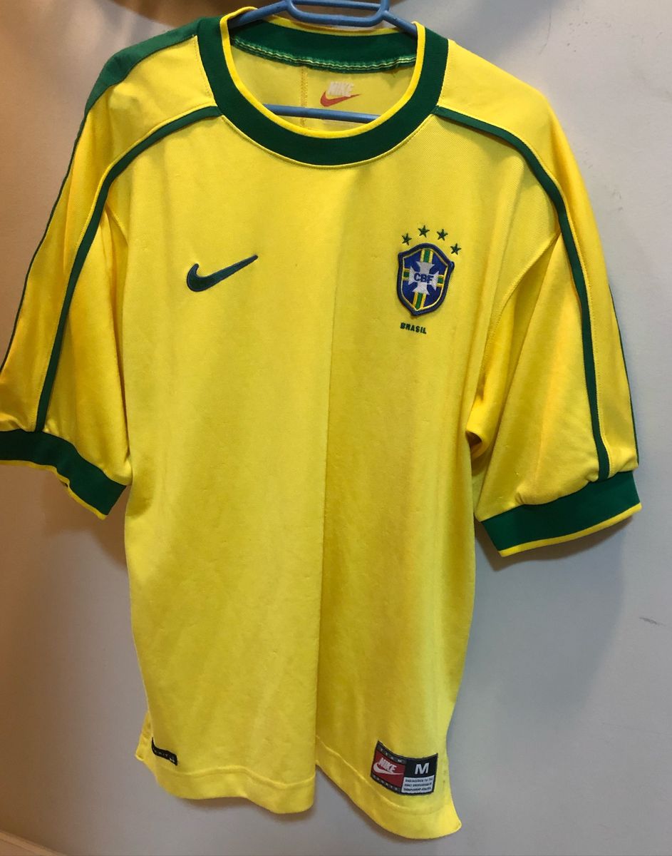 Camisa Selecao Brasileira Copa 1998 Roupa Esportiva Masculino Nike Usado 47032130 Enjoei