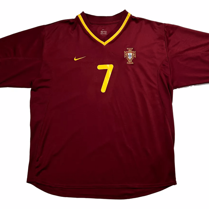 Camisa Seleção Portugal 2000 #7 Figo (Original da Época) | Nike