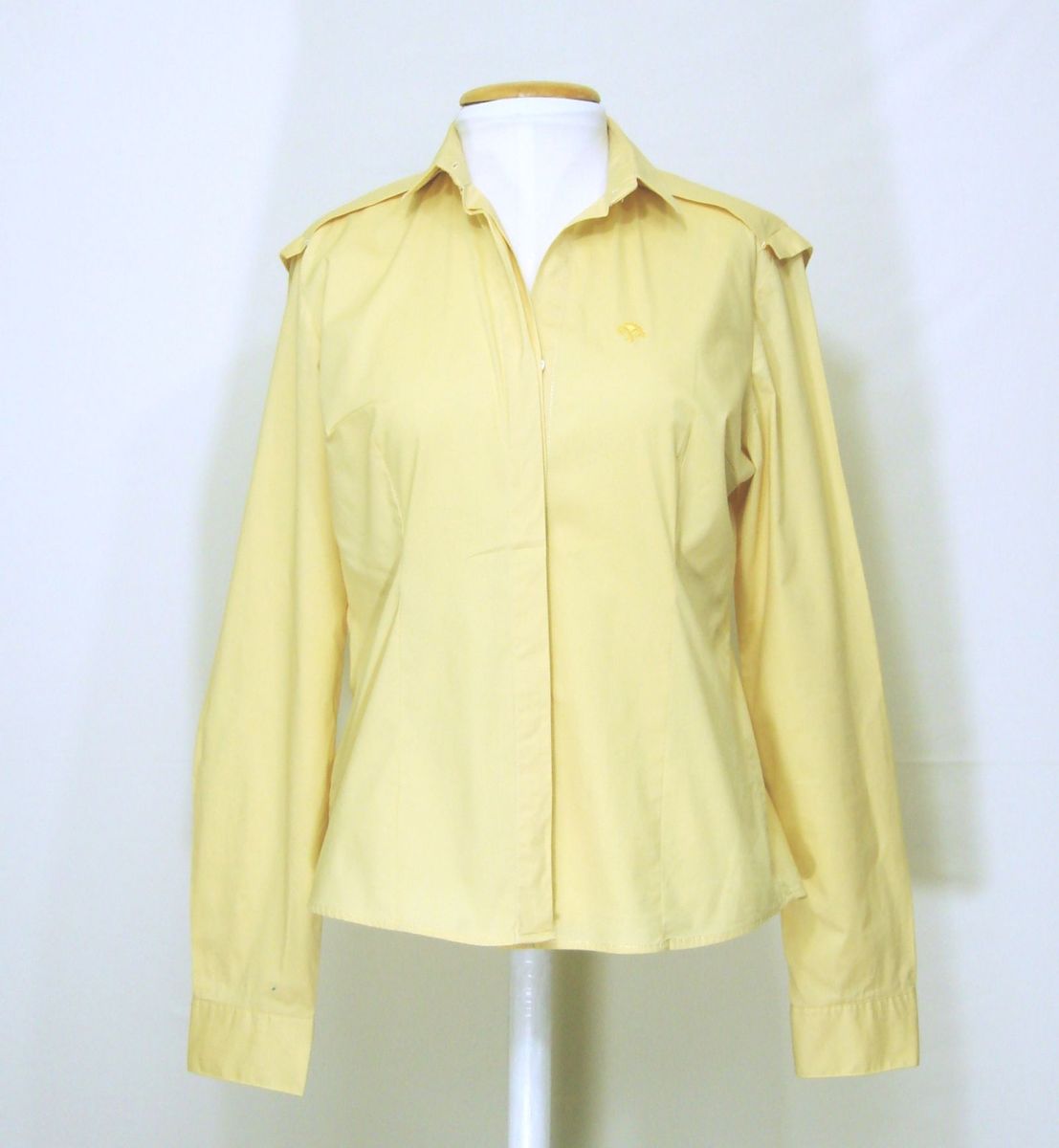 camisa social amarela clara