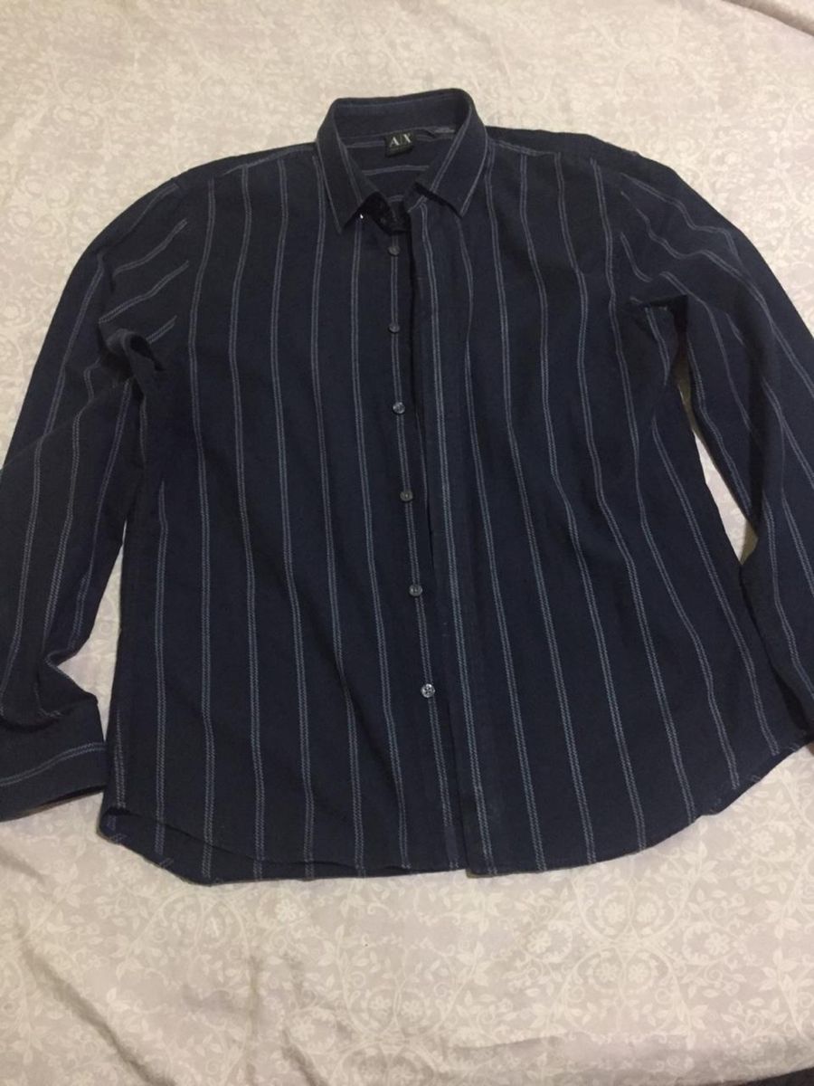 camisa social armani masculina