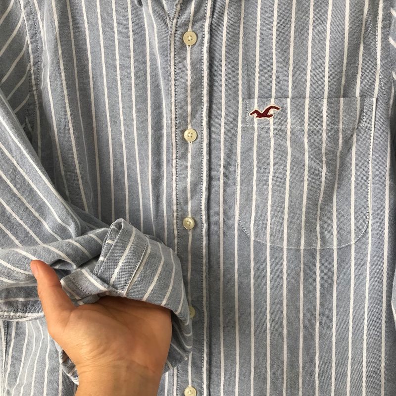 Hollister Button Down Striped Shirt