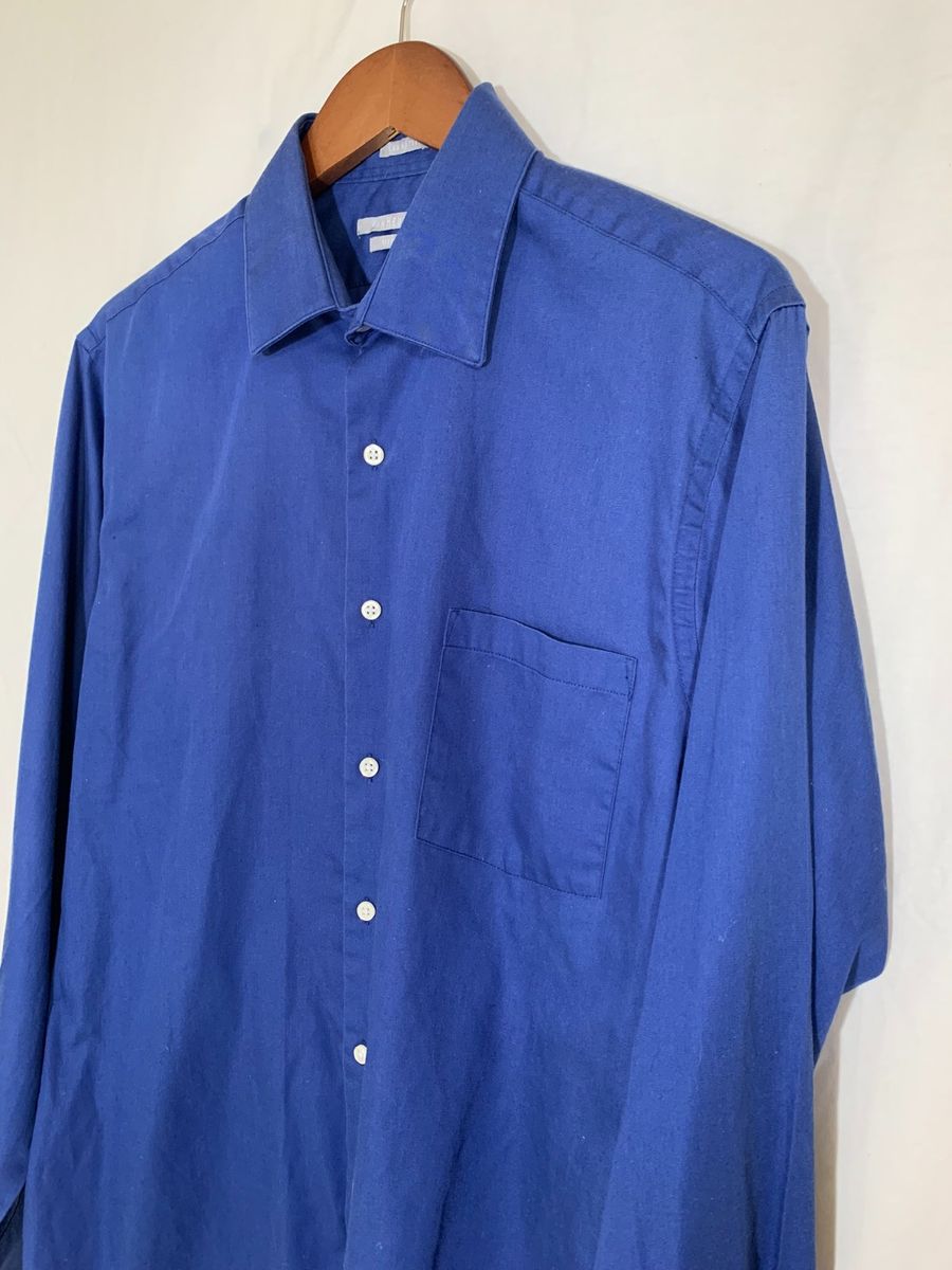 Camisa Social Azul, Camisa Masculina Van Heusen Usado 98451253