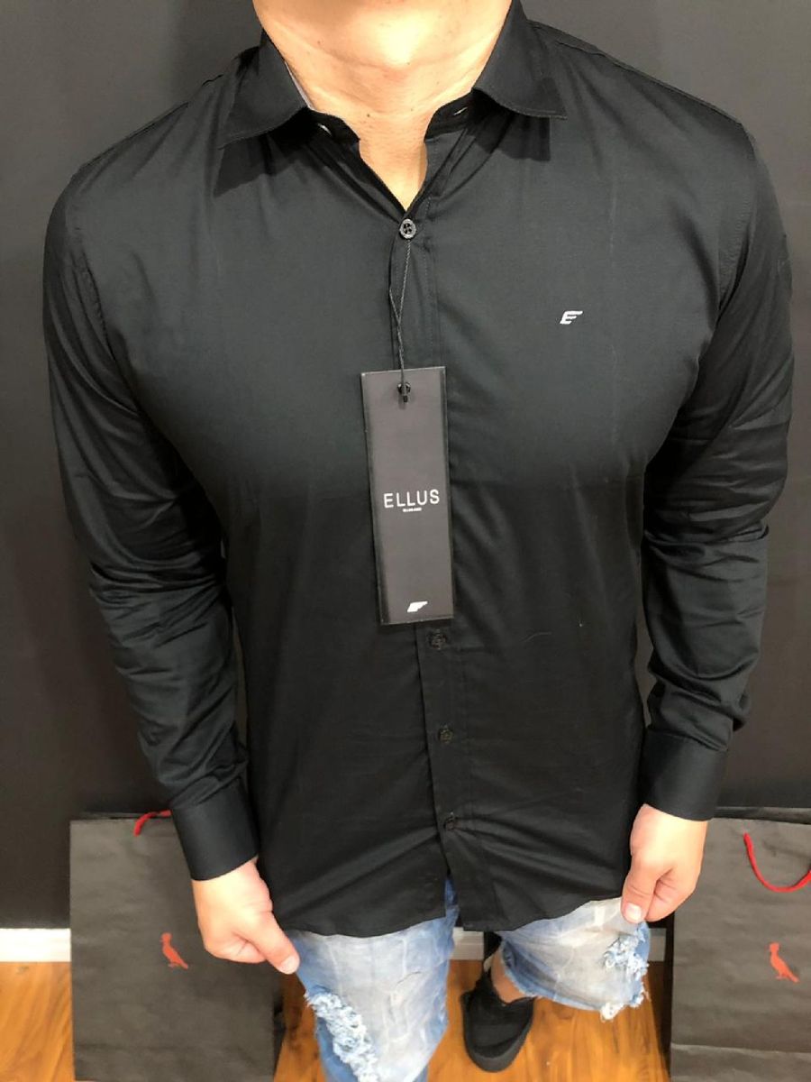 camisa preta ellus