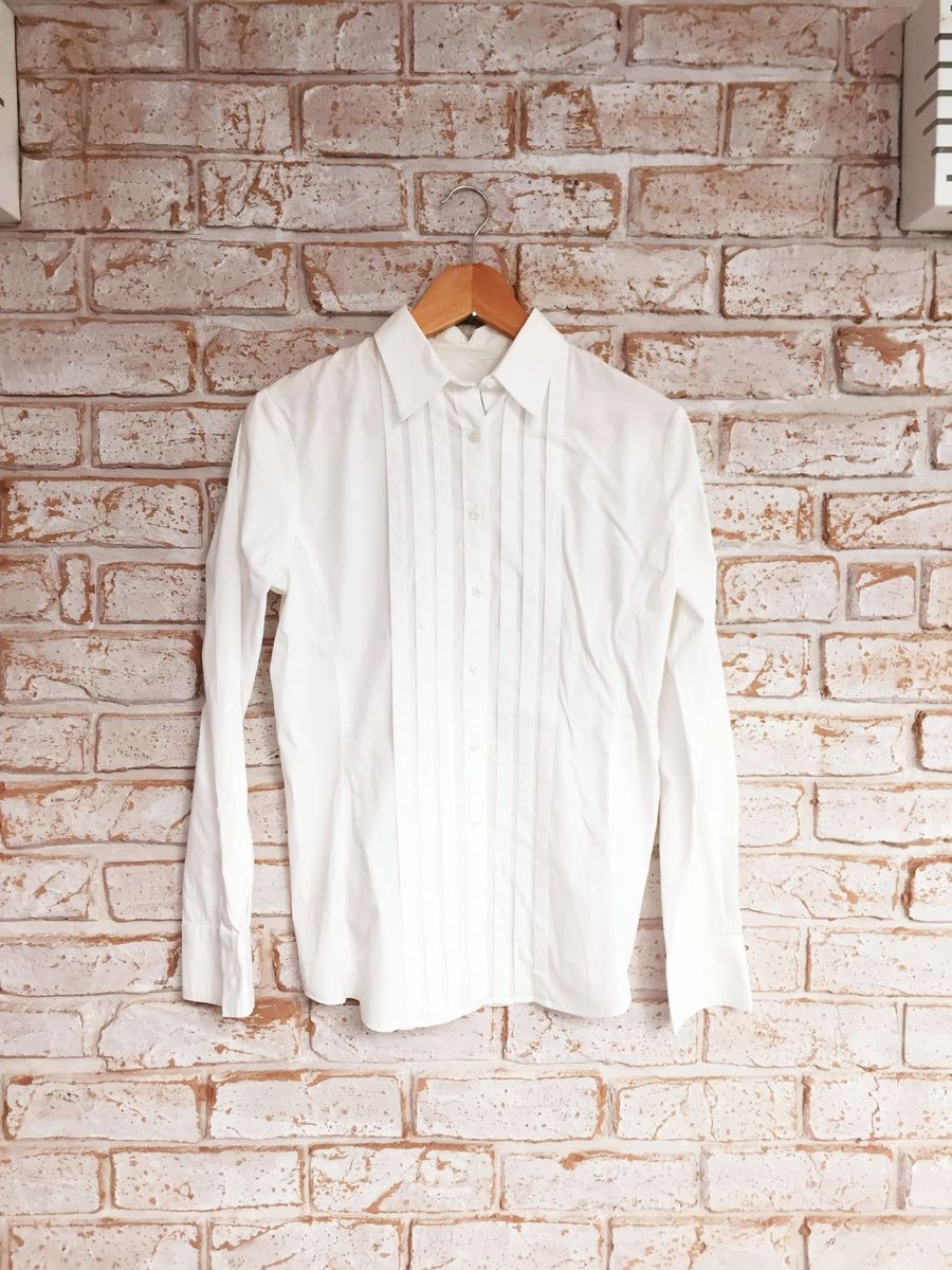 camisa social calvin klein branca