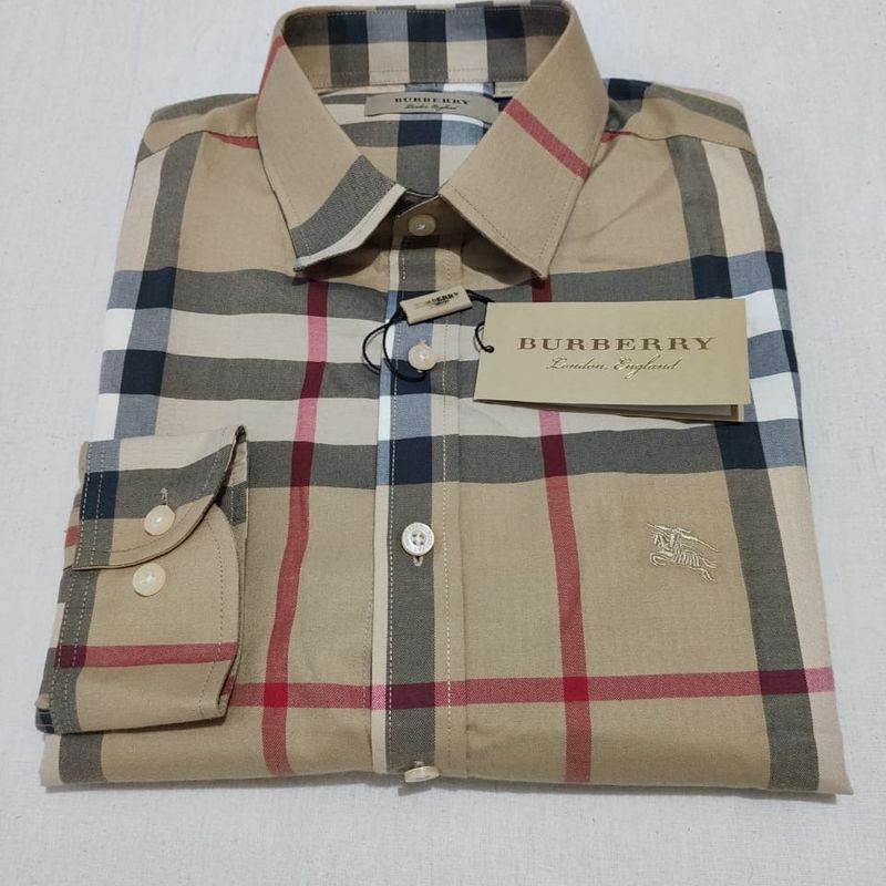 Camisa Social Burberry London England Importada Camisa Masculina Burberry Usado 42057225 enjoei