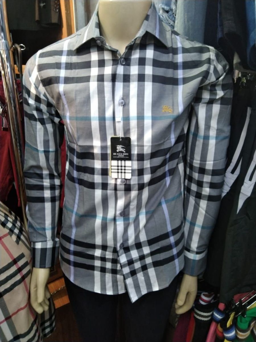 Camisas social outlet burberry