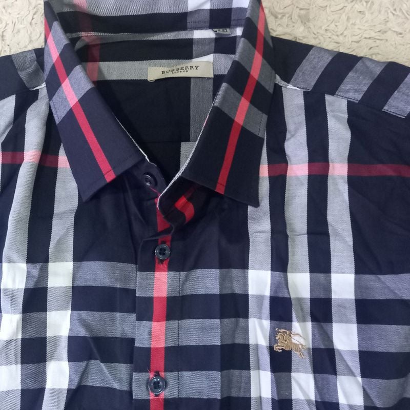 Camisa Xadrez Burberry Masculina Camisas Social Burberry Camisa