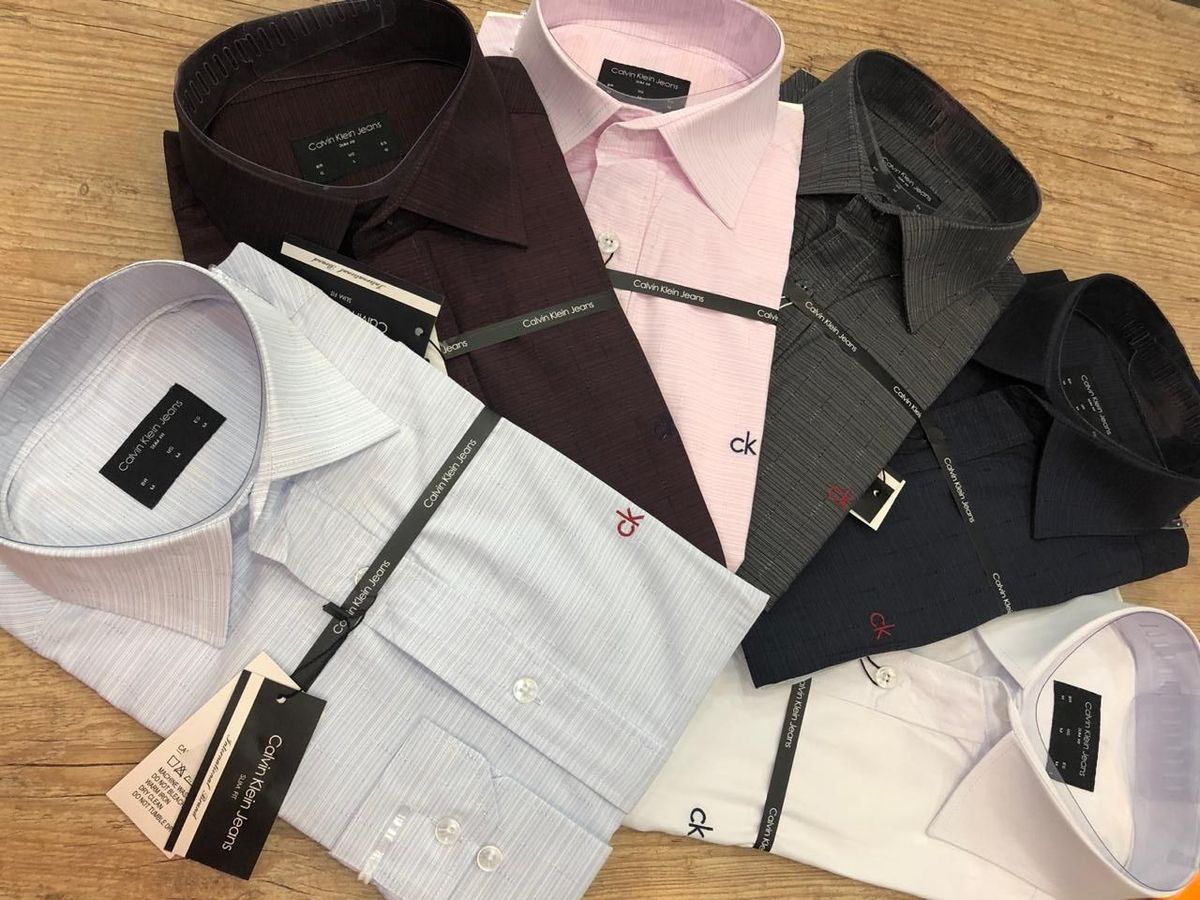 camisas sociais masculinas calvin klein