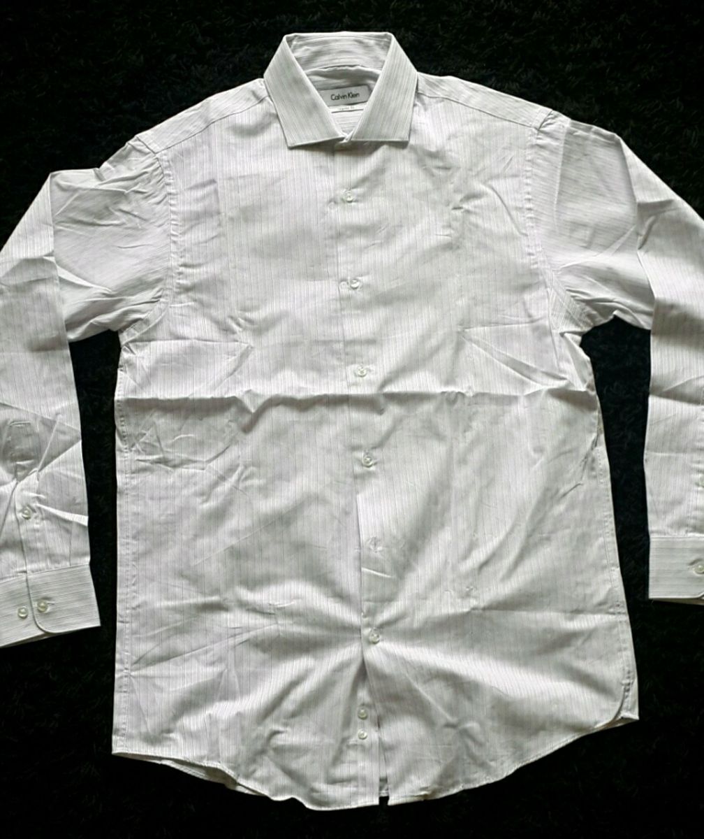 camisa social slim calvin klein