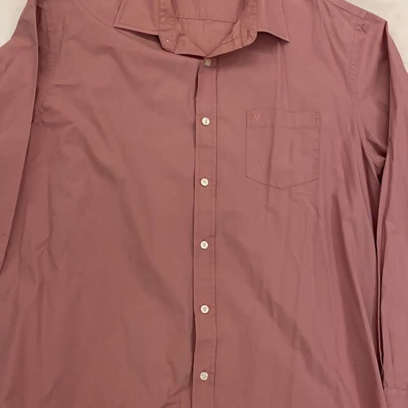 Camisa social best sale marrom claro