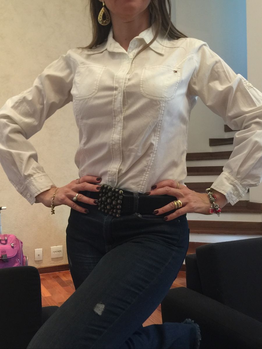 camisa social feminina tommy