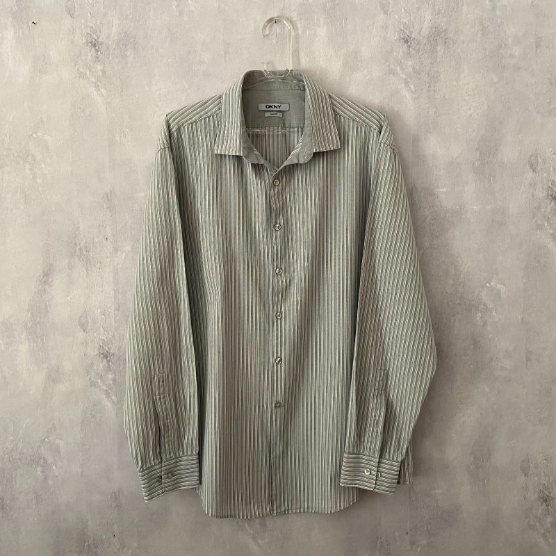 Camisa Social Dkny Listrada Slim Fit Xxx Camisa Masculina Dkny