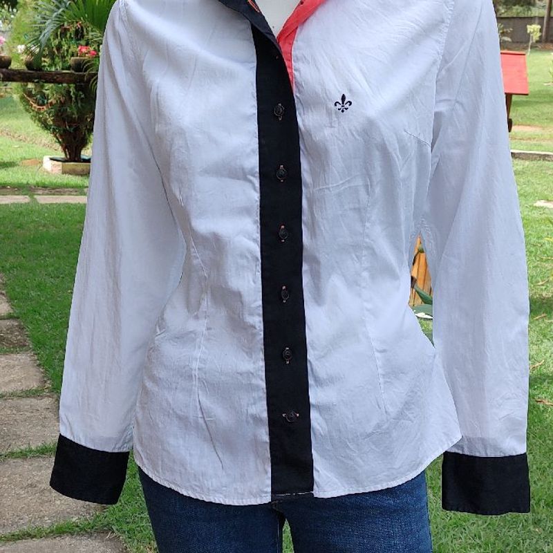 Camisa social best sale dudalina branca